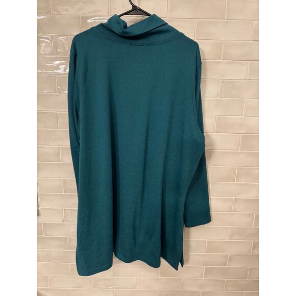 D & Co. Green Turtle Neck Sweater Size 2X - Picture 2 of 5